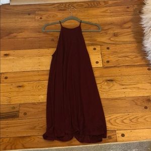 Maroon slip dress
